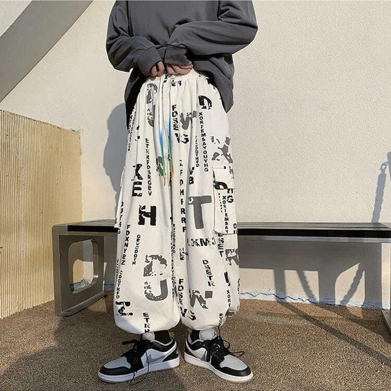 Брюки женские с широкими штанинами, уличная одежда в японском стиле с граффити, универсальные свободные прямые повседневные рабочие штаны ...
Брюки женские с широкими штанинами, уличная одежда в японском стиле с граффити, универсальные свободные прямые повседневные рабочие штаны ...