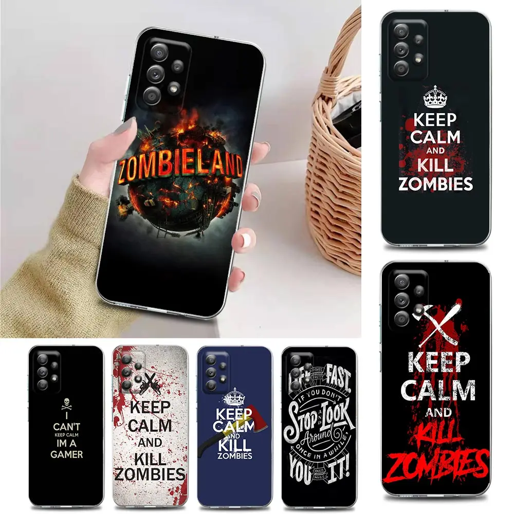 Keep Calm Kill Zombies Motif Clear Funda Case for Samsung A01 A11 A12 A13 A22 A23 A31 A32 A41 A51 A52 A53 A71 A72 A73 4G 5G Case
Keep Calm Kill Zombies Motif Clear Funda Case for Samsung A01 A11 A12 A13 A22 A23 A31 A32 A41 A51 A52 A53 A71 A72 A73 4G 5G Case