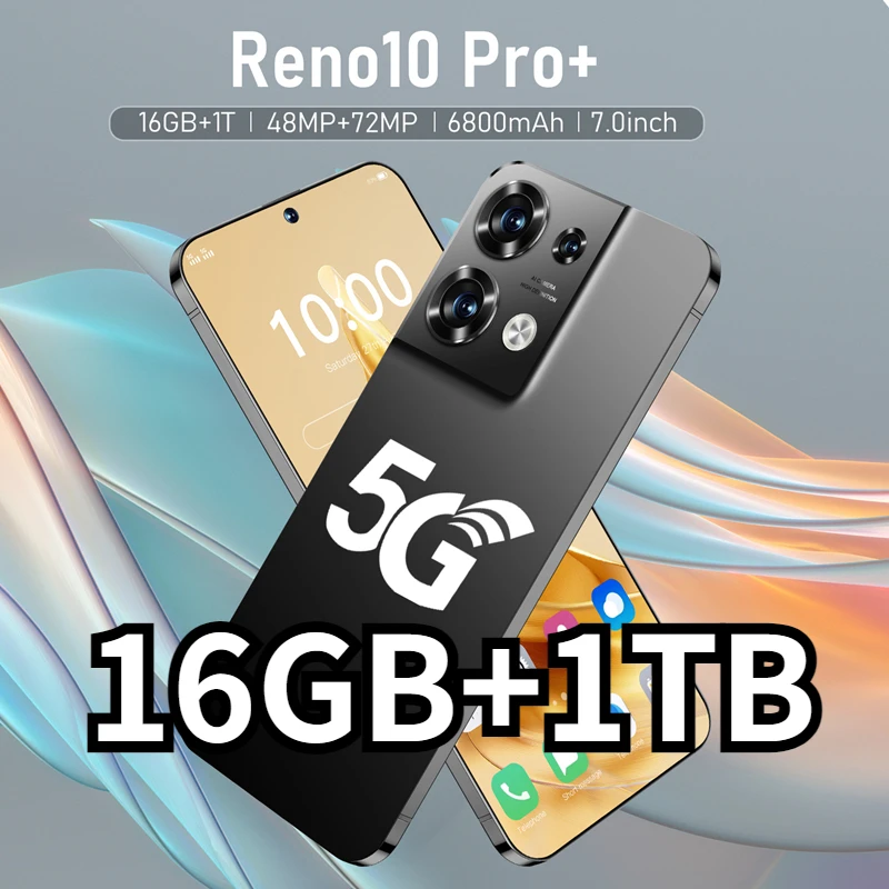 Смартфон с экраном 7,0 дюйма, HD, Full Screen мобильный телефон New Reno10 Pro, Android, разблокированный телефон, 16 ГБ + 1 ТБ, глобальная версия 4G, мобильные телефоны
Смартфон с экраном 7,0 дюйма, HD, Full Screen мобильный телефон New Reno10 Pro, Android, разблокированный телефон, 16 ГБ + 1 ТБ, глобальная версия 4G, мобильные телефоны