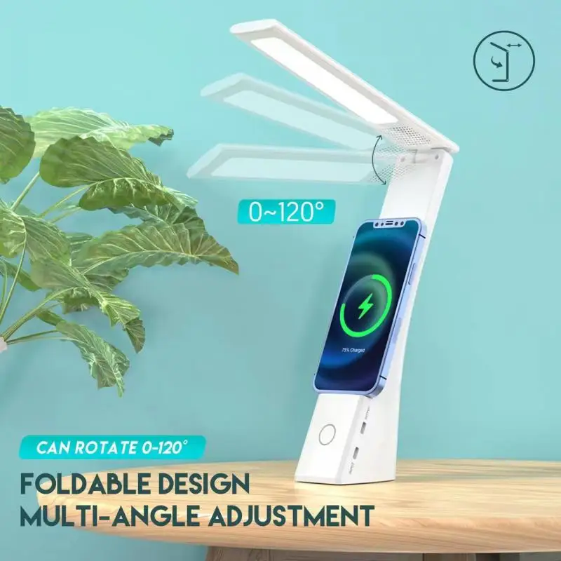 3 In 1 Desk Lamp Wireless Charger For IPhone 13 12 11 Pro Max Samsung Xiaomi 15W Fast Charge Stand Foldable Reading Night Light
3 In 1 Desk Lamp Wireless Charger For IPhone 13 12 11 Pro Max Samsung Xiaomi 15W Fast Charge Stand Foldable Reading Night Light