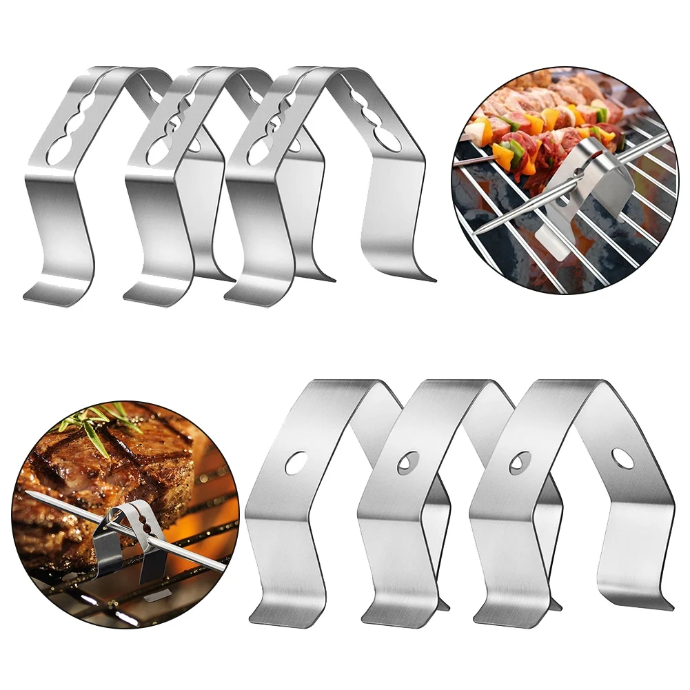 6 Pack Probe Thermometer Grill Meat For Maverick IGrill Clips Grill Probe Food Temperature Stick Holder Clip 304 Stainless Steel
6 Pack Probe Thermometer Grill Meat For Maverick IGrill Clips Grill Probe Food Temperature Stick Holder Clip 304 Stainless Steel