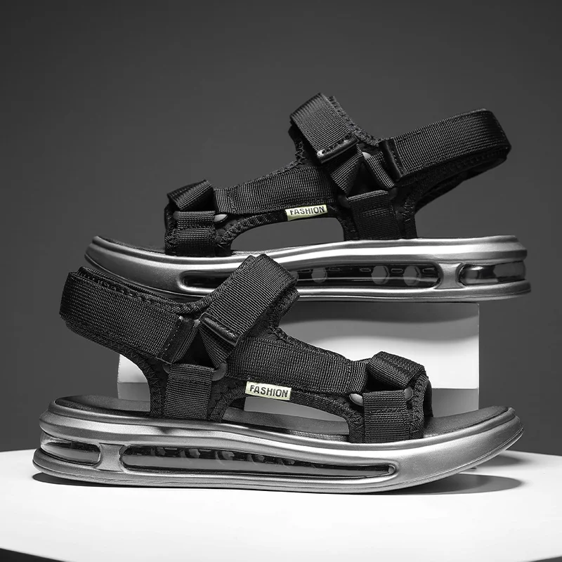 Men's Air Cushion Sandals 2022 New Summer Anti-Slip Breathable Roman Sandals Sports Outdoor Lightweight Black Beach Shoe
Men's Air Cushion Sandals 2022 New Summer Anti-Slip Breathable Roman Sandals Sports Outdoor Lightweight Black Beach Shoe