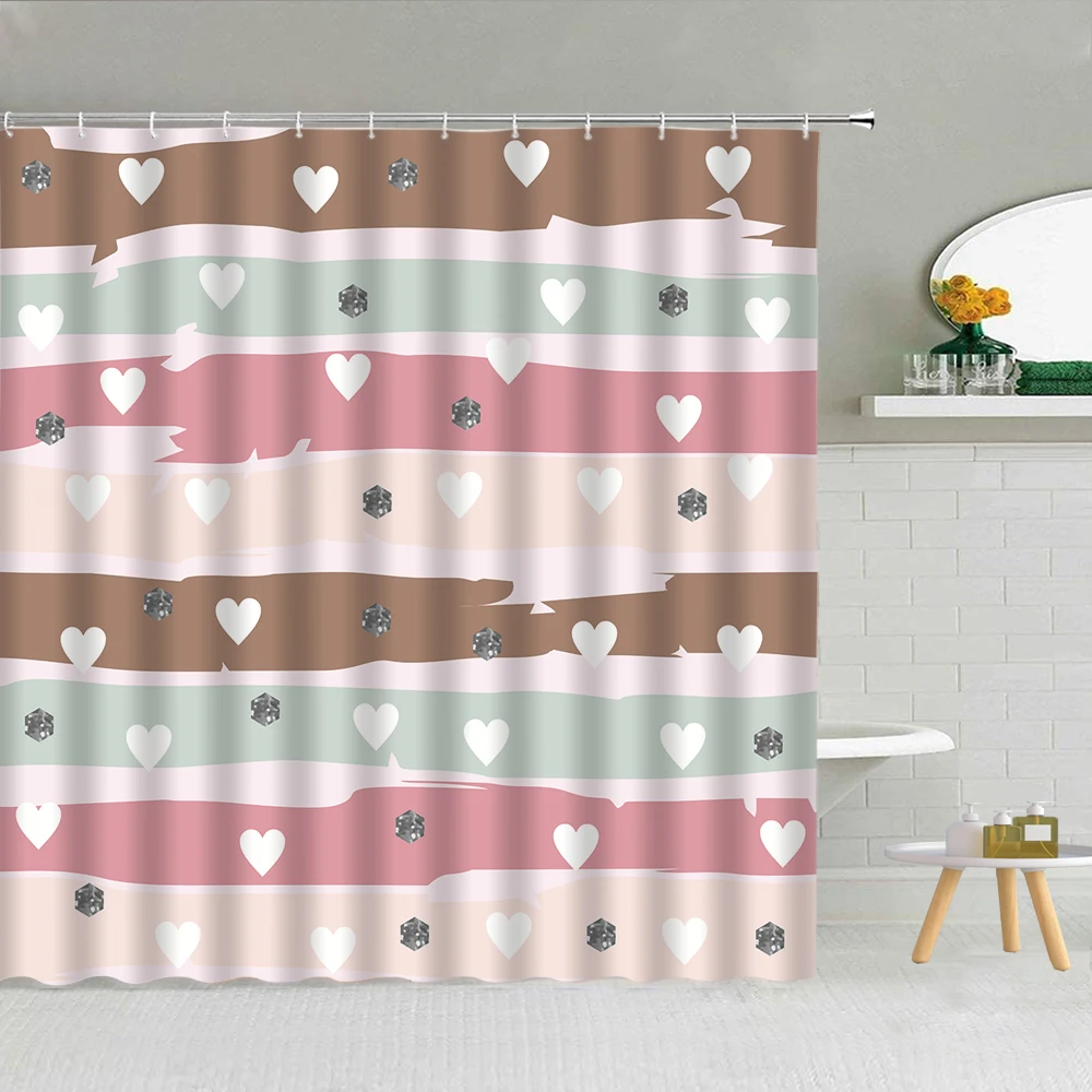 Love Shower Curtain Heart Balloon Lovers Bathroom Decor Bath Screen Valentine's Day Waterproof Fabric Hooks Curtains
Love Shower Curtain Heart Balloon Lovers Bathroom Decor Bath Screen Valentine's Day Waterproof Fabric Hooks Curtains