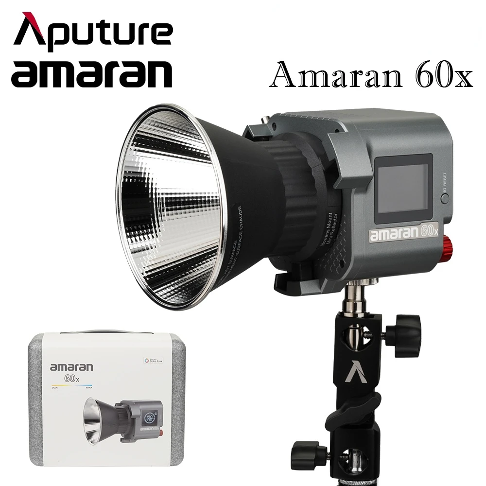 Aputure Amaran COB 60x Bi-Color LED Video Light 2700K~6500K 65W CRI≥96 TLCI≥96 Bluetooth App Control 9 Lighting Effects 
Aputure Amaran COB 60x Bi-Color LED Video Light 2700K~6500K 65W CRI≥96 TLCI≥96 Bluetooth App Control 9 Lighting Effects