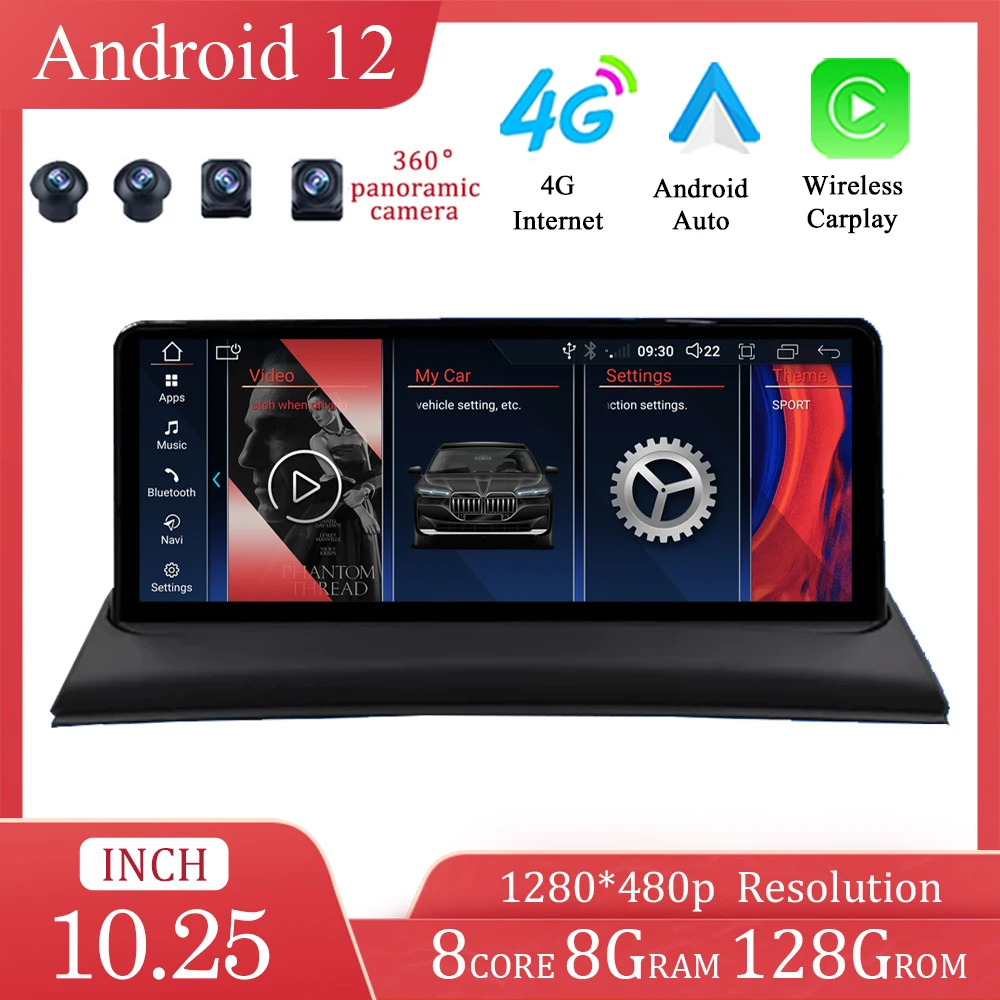 Автомобильное радио для BMW X3 E83 2005-2008, Android 12, 10,25 дюйма, стерео, беспроводное CarPlay, Wi-Fi, автомобильное радио, интеллектуальная система, видеопле...
Автомобильное радио для BMW X3 E83 2005-2008, Android 12, 10,25 дюйма, стерео, беспроводное CarPlay, Wi-Fi, автомобильное радио, интеллектуальная система, видеопле...