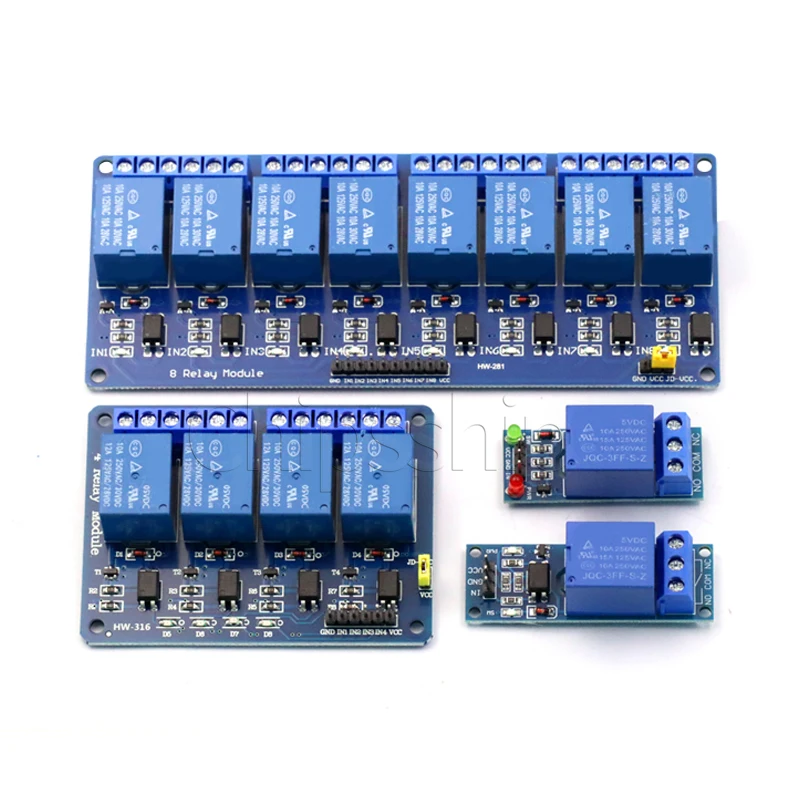 1, 2, 4, 6, 8-way 5V 12V 24V relay module with optocouplers isolated high and low level trigger development board
1, 2, 4, 6, 8-way 5V 12V 24V relay module with optocouplers isolated high and low level trigger development board