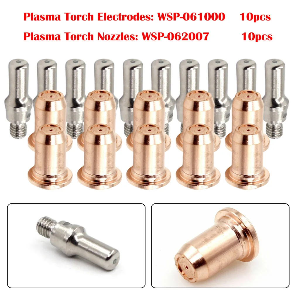 Plasma Electrode Tips 0.9mm 30A-40A For FORNEY 700P With IPT40 Torch 20pcs Plasma Torch Electrode WSP-061000 Nozzle WSP-062007
Plasma Electrode Tips 0.9mm 30A-40A For FORNEY 700P With IPT40 Torch 20pcs Plasma Torch Electrode WSP-061000 Nozzle WSP-062007