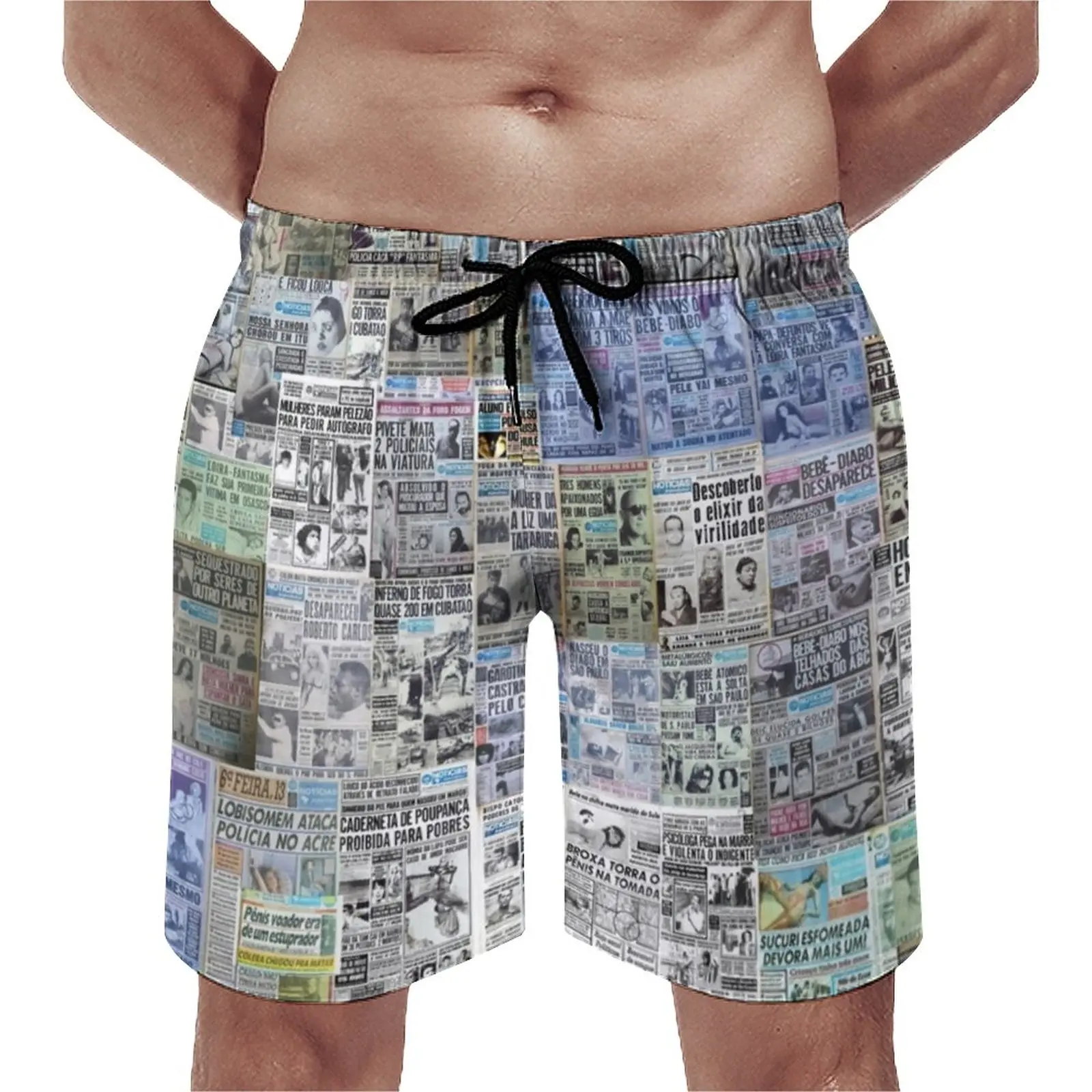 Colorful Newspaper Board Shorts Males Retro Letter Print Beach Pants Hot Daily Swimming Trunks Plus Size
Colorful Newspaper Board Shorts Males Retro Letter Print Beach Pants Hot Daily Swimming Trunks Plus Size