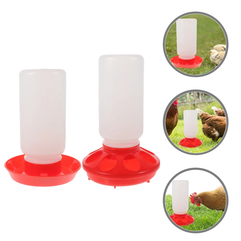 2 Pcs Chicken Feeding Bowl Pet Automatic Feeder Waterer Kit Vacuum Poultry Plastic Equipment Bucket Chickens Cow
2 Pcs Chicken Feeding Bowl Pet Automatic Feeder Waterer Kit Vacuum Poultry Plastic Equipment Bucket Chickens Cow