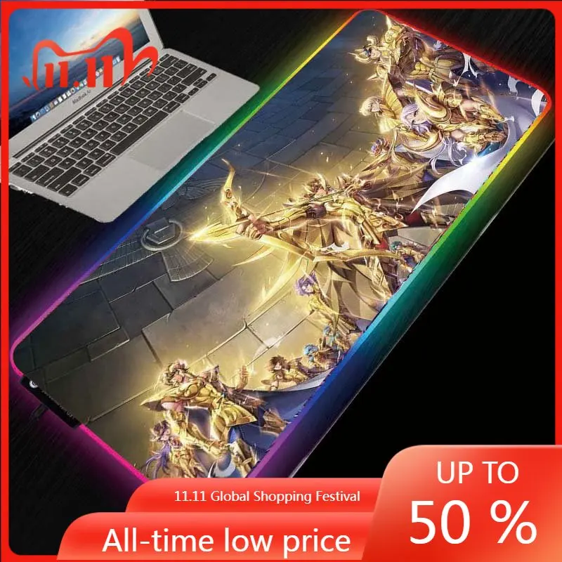 MRGBEST Anime Saint Seiya Gaming Computer Mousepad RGB Large Illuminate Mouse Pad Gamer PC Desk Play Mat with Backlit 90X40CM
MRGBEST Anime Saint Seiya Gaming Computer Mousepad RGB Large Illuminate Mouse Pad Gamer PC Desk Play Mat with Backlit 90X40CM