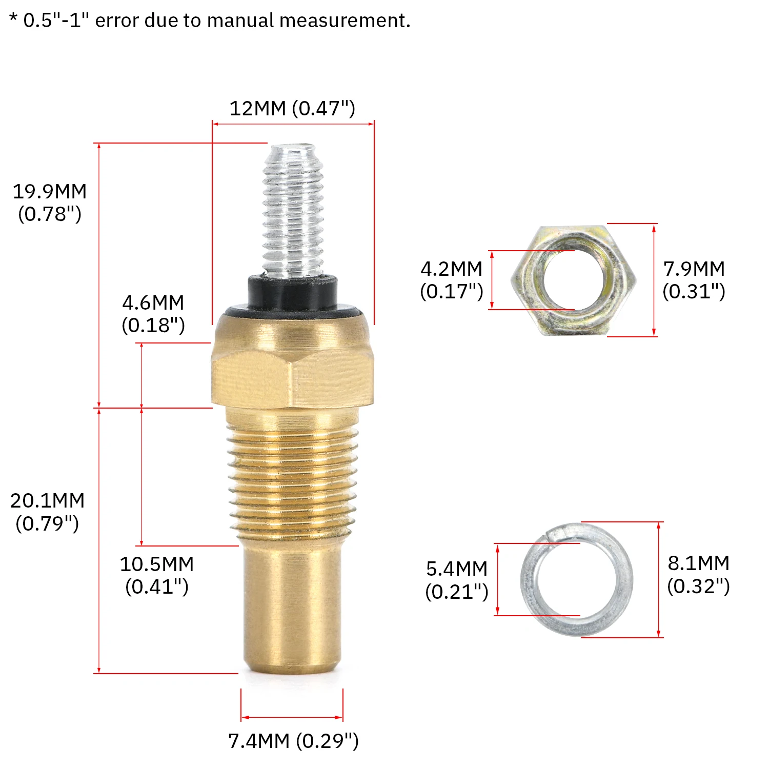 VR - 12V 1/8 NPT датчик температуры масла В гоночном автомобиле датчик температуры воды датчик VR-TSU01
VR - 12V 1/8 NPT датчик температуры масла В гоночном автомобиле датчик температуры воды датчик VR-TSU01