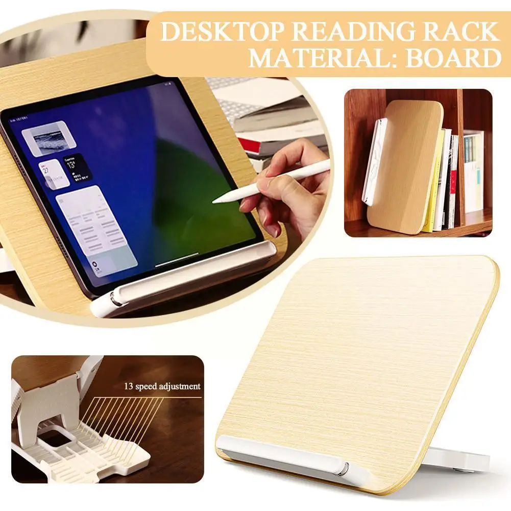 Desktop Reading Rack Reading Tool Adjustable For Reading Lower Your Head To Read Children's Learning Bookshelf Wooden Board W7C6
Desktop Reading Rack Reading Tool Adjustable For Reading Lower Your Head To Read Children's Learning Bookshelf Wooden Board W7C6