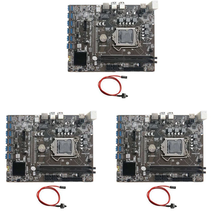 Материнская плата 3X B250C для майнинга BTC + кабель коммутатора 12xpcie на USB3.0 слот GPU LGA1151 поддержка DDR4 DIMM RAM компьютера
Материнская плата 3X B250C для майнинга BTC + кабель коммутатора 12xpcie на USB3.0 слот GPU LGA1151 поддержка DDR4 DIMM RAM компьютера