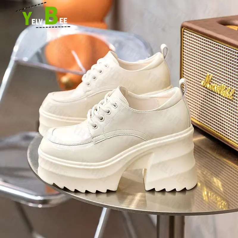 Туфли-оксфорды женские на высоком каблуке, модные туфли-лодочки на массивной платформе, пикантные классические ботинки на шнуровке, Осень-з... 
Туфли-оксфорды женские на высоком каблуке, модные туфли-лодочки на массивной платформе, пикантные классические ботинки на шнуровке, Осень-з...