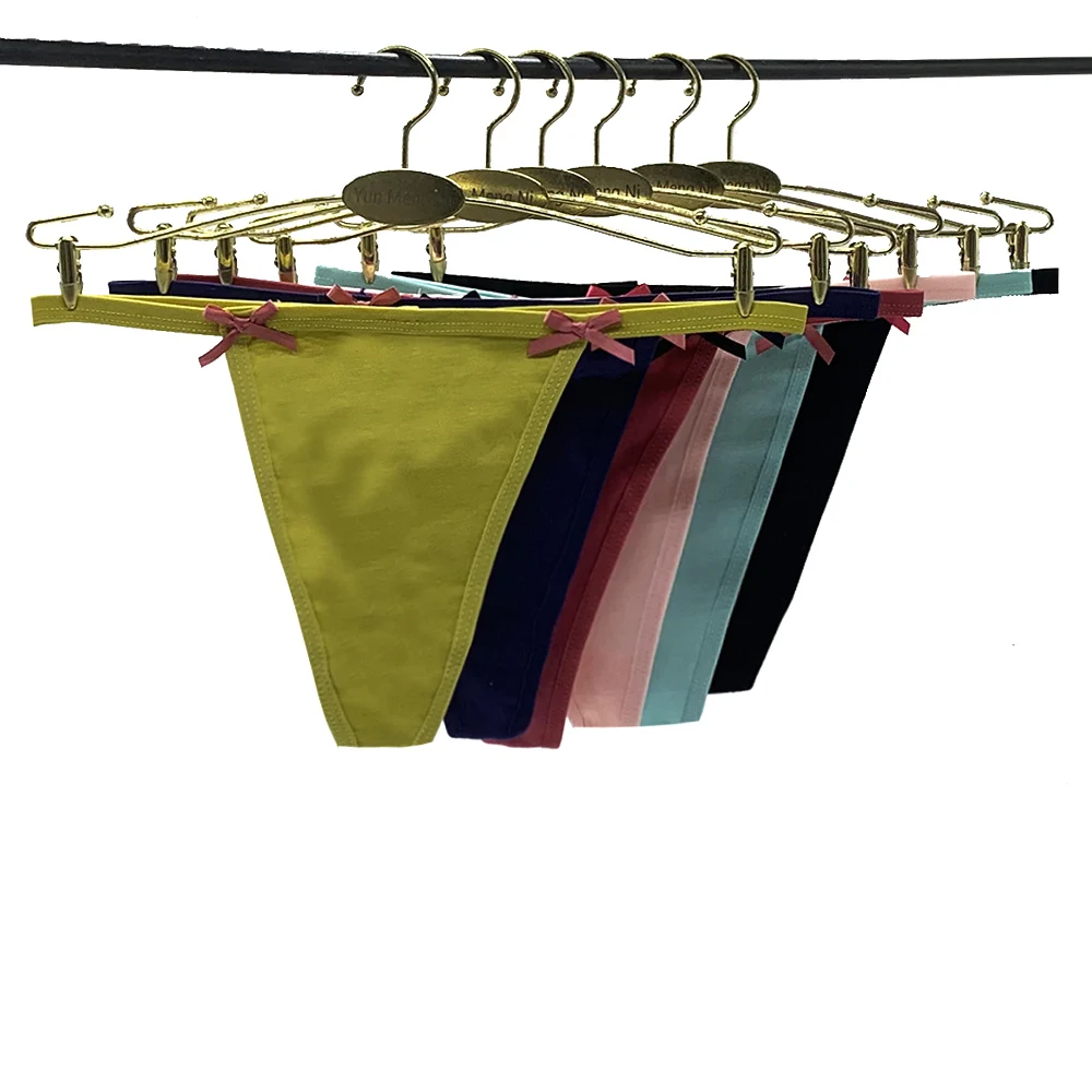 6 Pieces Women's Sexy G Strings Cotton Panties Transparent Thong Woman Underwear Lingerie Femme Solid Color Underpants Female
6 Pieces Women's Sexy G Strings Cotton Panties Transparent Thong Woman Underwear Lingerie Femme Solid Color Underpants Female