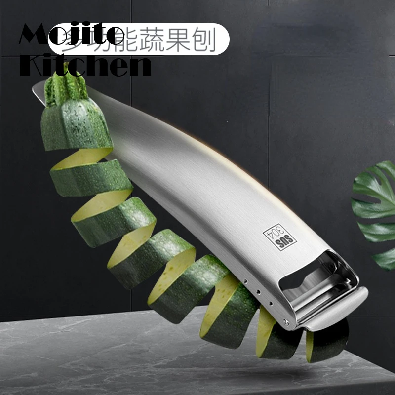 304 Stainless Steel Melon Planer Multifunctional Peeler Dig Fruit Seeds Open Grapefruit Durian Scrape The Melon Sac Kitchen Tool
304 Stainless Steel Melon Planer Multifunctional Peeler Dig Fruit Seeds Open Grapefruit Durian Scrape The Melon Sac Kitchen Tool