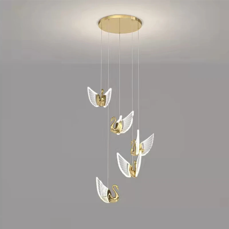 Creative Restaurant Luxury Pendant lights Living Room Bedside Decor Chandelier Novelty Design Swan Staircase Bar Hanging Lamp
Creative Restaurant Luxury Pendant lights Living Room Bedside Decor Chandelier Novelty Design Swan Staircase Bar Hanging Lamp