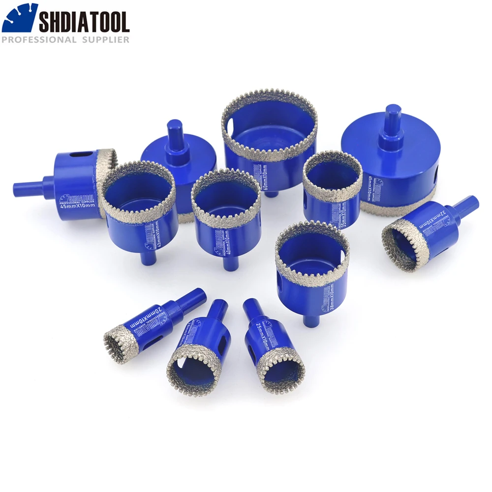 SHDIATOOL 1 шт., диаметр 20-65 мм, алмазное сверло, корончатое сверло, вакуумная пайка, треугольный хвостовик, кольцевая пила для керамической плитки, мрамора, гранита
SHDIATOOL 1 шт., диаметр 20-65 мм, алмазное сверло, корончатое сверло, вакуумная пайка, треугольный хвостовик, кольцевая пила для керамической плитки, мрамора, гранита