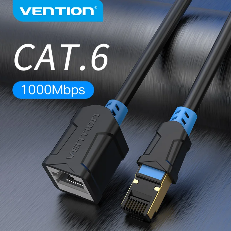 

Vention Ethernet Extension Cable RJ45 Cat6 SFTP Male to Female Extension Patch Cable Adapter for PC Laptop Cat6 Ethernet Cable