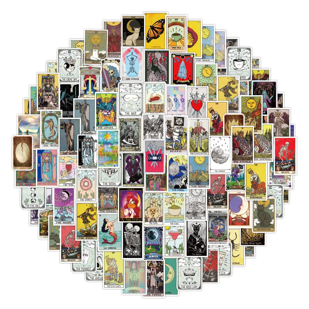 110pcs Vintage Tarot Stickers For Scrapbook Laptop Ipad Notebooks Stationery Craft Supplies Sticker Scrapbooking Material
110pcs Vintage Tarot Stickers For Scrapbook Laptop Ipad Notebooks Stationery Craft Supplies Sticker Scrapbooking Material