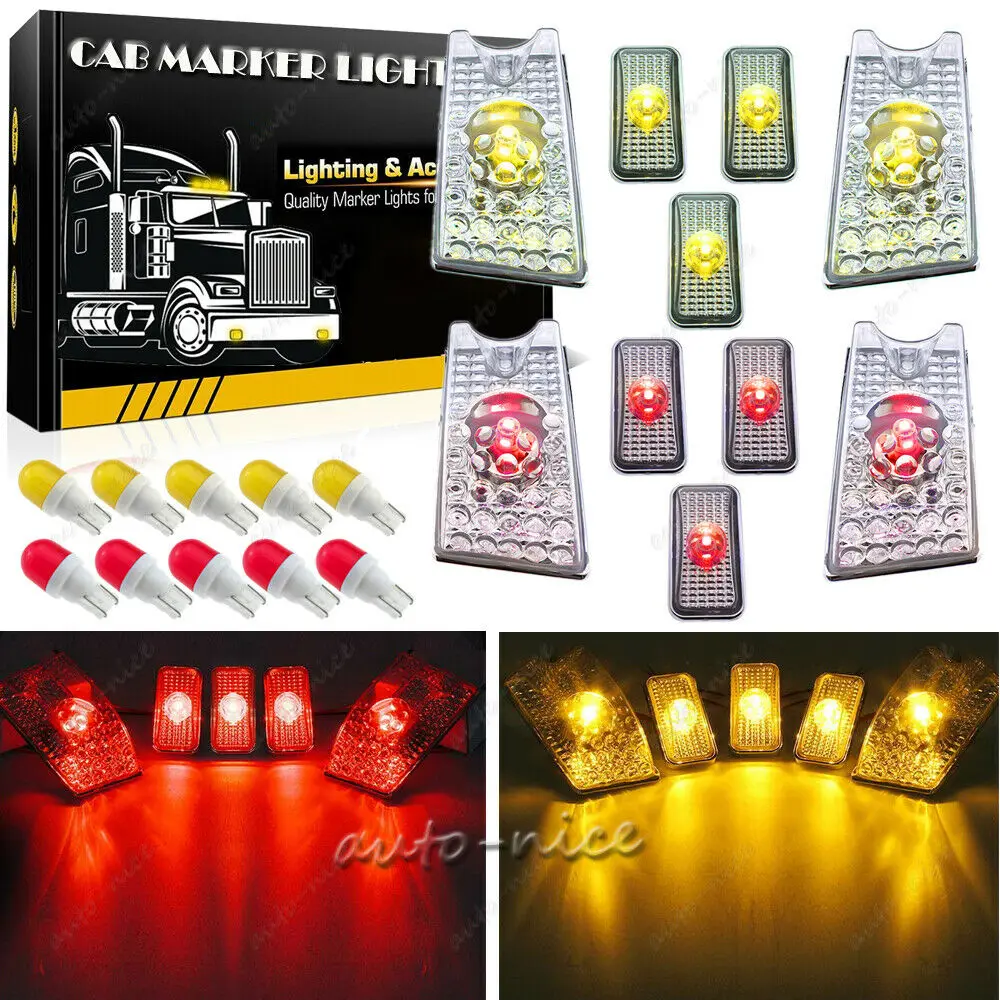 10Pc Clear Top Roof Cab Marker Lights Cover Lens For 2003-2009 Hummer H2 Suv Sut
10Pc Clear Top Roof Cab Marker Lights Cover Lens For 2003-2009 Hummer H2 Suv Sut
