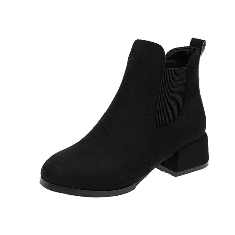 Women Mid Heels Warm Boots 2023 Winter New Suede Chunky Chelsea Shoes Fashion Platform Ankle Sexy Walking Motorcycle Botas Mujer
Women Mid Heels Warm Boots 2023 Winter New Suede Chunky Chelsea Shoes Fashion Platform Ankle Sexy Walking Motorcycle Botas Mujer
