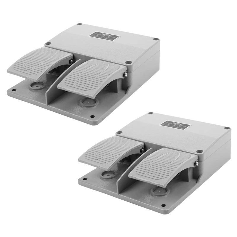 NEW-2X Foot Switch YDT1-16 Aluminum Shell Gray Double Pedal Switch Machine Tool Accessories Switch
NEW-2X Foot Switch YDT1-16 Aluminum Shell Gray Double Pedal Switch Machine Tool Accessories Switch
