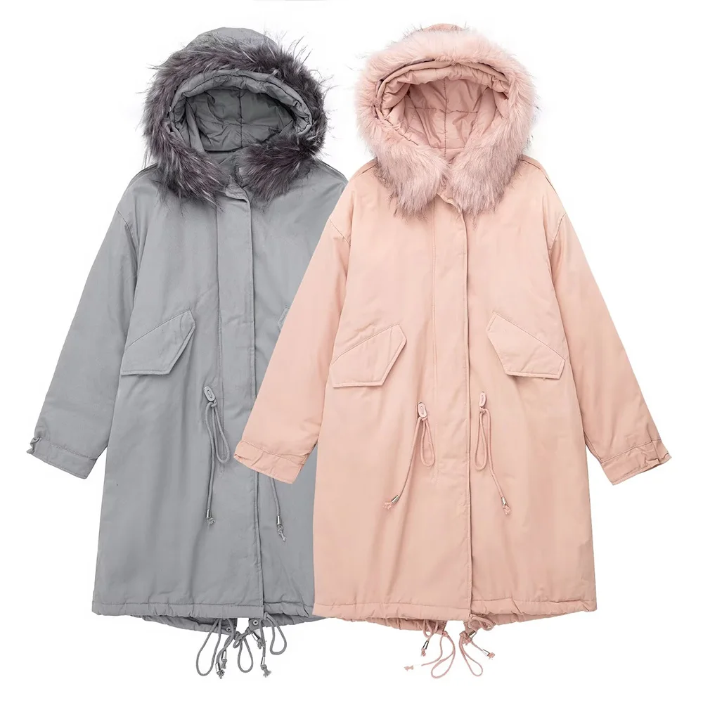 PB&ZA Winter Jacket Women 2022 Long Coat Thick Warm Hooded Parka Cotton Padded Coat Anadjustable Drawstring Oversize Clothing
PB&ZA Winter Jacket Women 2022 Long Coat Thick Warm Hooded Parka Cotton Padded Coat Anadjustable Drawstring Oversize Clothing