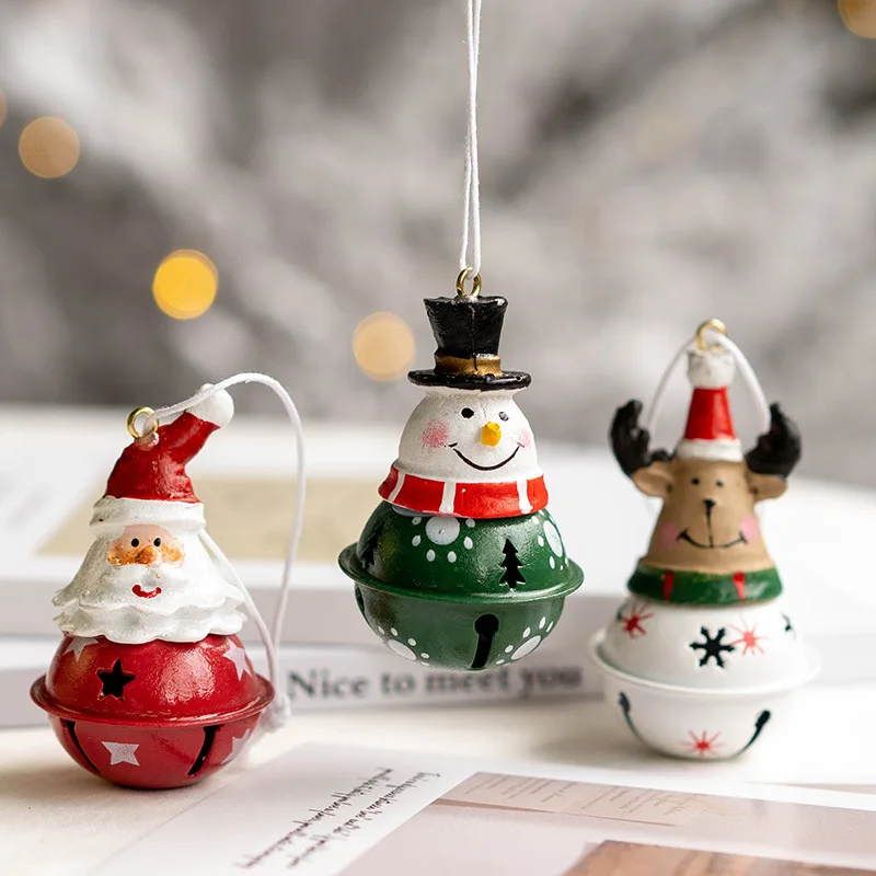 Merry Christmas Bell Car Rearview Mirror Pendant Iron Resin Cartoon Santa Claus Snowman Elk Bells Christmas Tree Decoration 2023
Merry Christmas Bell Car Rearview Mirror Pendant Iron Resin Cartoon Santa Claus Snowman Elk Bells Christmas Tree Decoration 2023
