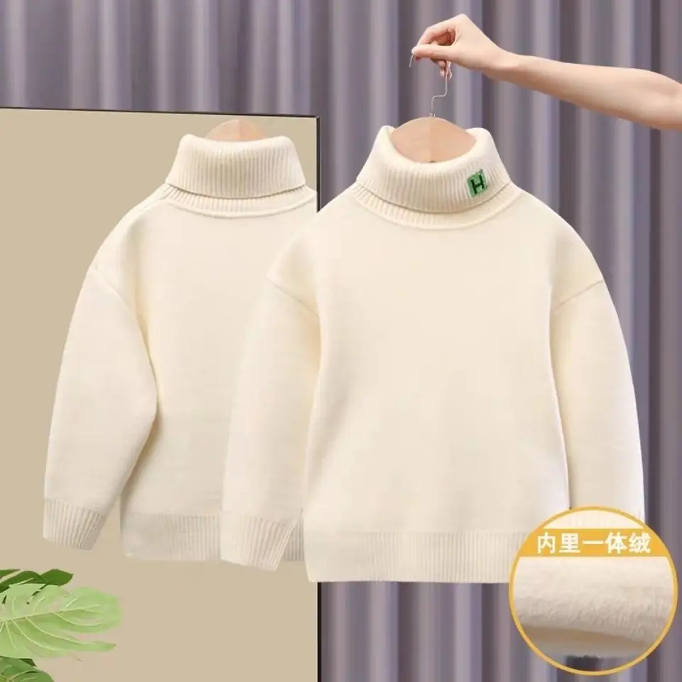 Boys' and girls' high neck sweaters Single layer thickened children's boys' winter sweaters Children's and teenagers' bottoms
Boys' and girls' high neck sweaters Single layer thickened children's boys' winter sweaters Children's and teenagers' bottoms
