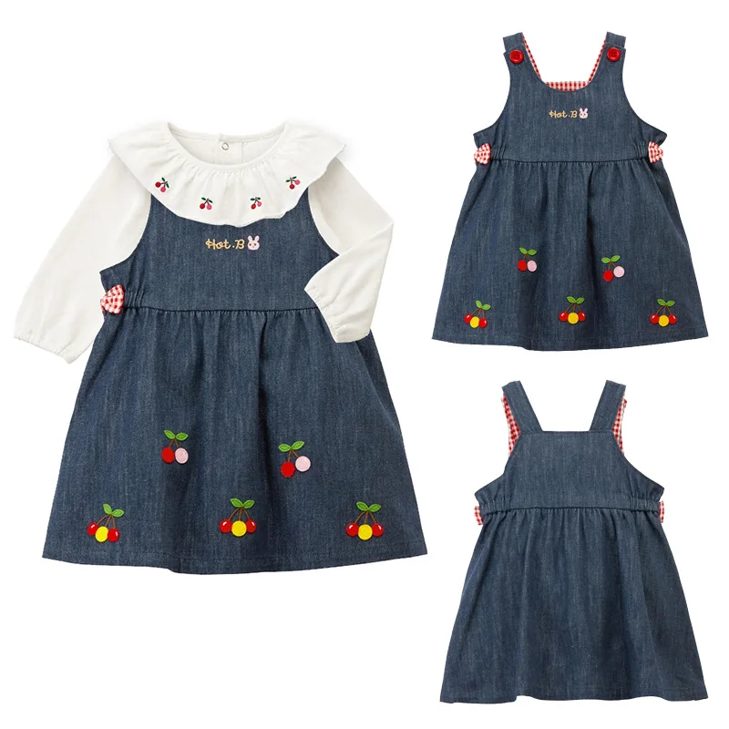 2-7Y Kids Clothes Dress Japanese Fashion Brand New Cartoon Bunny Cherry Embroidered Back Strap Baby Girl Skirt
2-7Y Kids Clothes Dress Japanese Fashion Brand New Cartoon Bunny Cherry Embroidered Back Strap Baby Girl Skirt