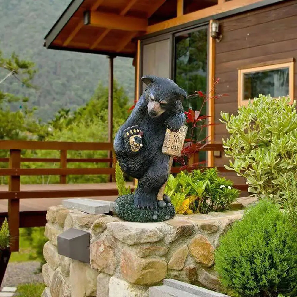 New Lawn Supplies Home Decor Funny Resin Garden Decoration Gnomes Statue Black Bear Wipe Your-paws
New Lawn Supplies Home Decor Funny Resin Garden Decoration Gnomes Statue Black Bear Wipe Your-paws