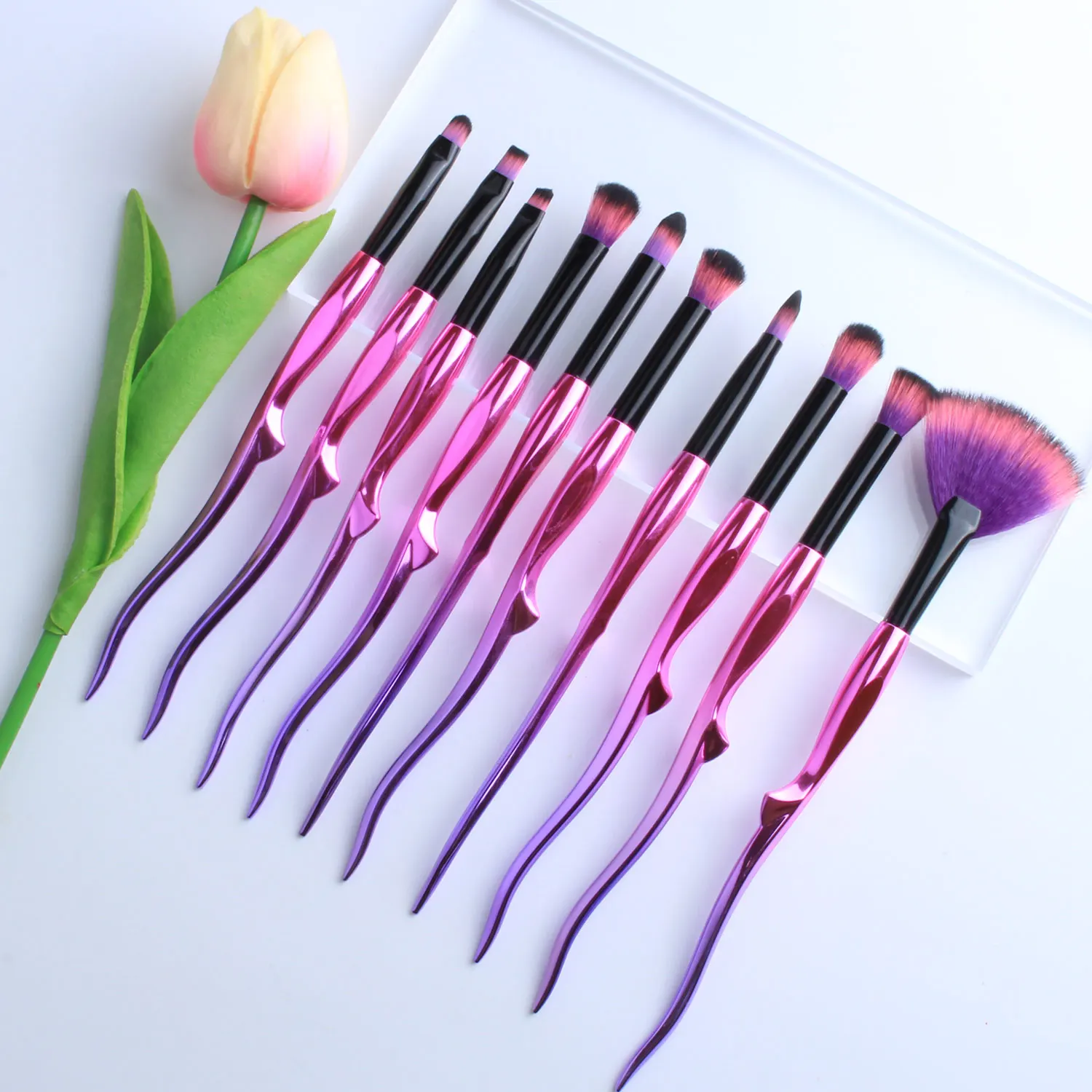 New Fashion 10Pcs Purple Metal Makeup Brushes Set Foundation Powder Eye Shadow Lip Blush Blending Beauty Cosmetic Tools
New Fashion 10Pcs Purple Metal Makeup Brushes Set Foundation Powder Eye Shadow Lip Blush Blending Beauty Cosmetic Tools