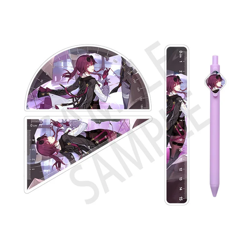 Honkai Star Rail Stationery Set Ruler Gel Pen School Supplies Blade Yanqing Qingque Anime Game Figure Writing Supply Student
Honkai Star Rail Stationery Set Ruler Gel Pen School Supplies Blade Yanqing Qingque Anime Game Figure Writing Supply Student
