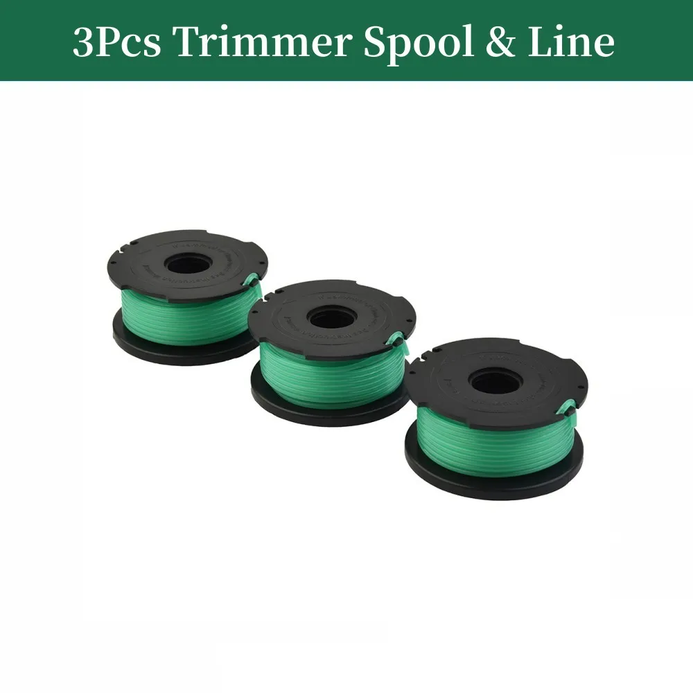 3Pcs Trimmer Spool & Line For Black & Decker GL7033 GL8033 GL9035 Strimmer A6482 Coiled Grass Cord Brush Mower Replacement Accs
3Pcs Trimmer Spool & Line For Black & Decker GL7033 GL8033 GL9035 Strimmer A6482 Coiled Grass Cord Brush Mower Replacement Accs