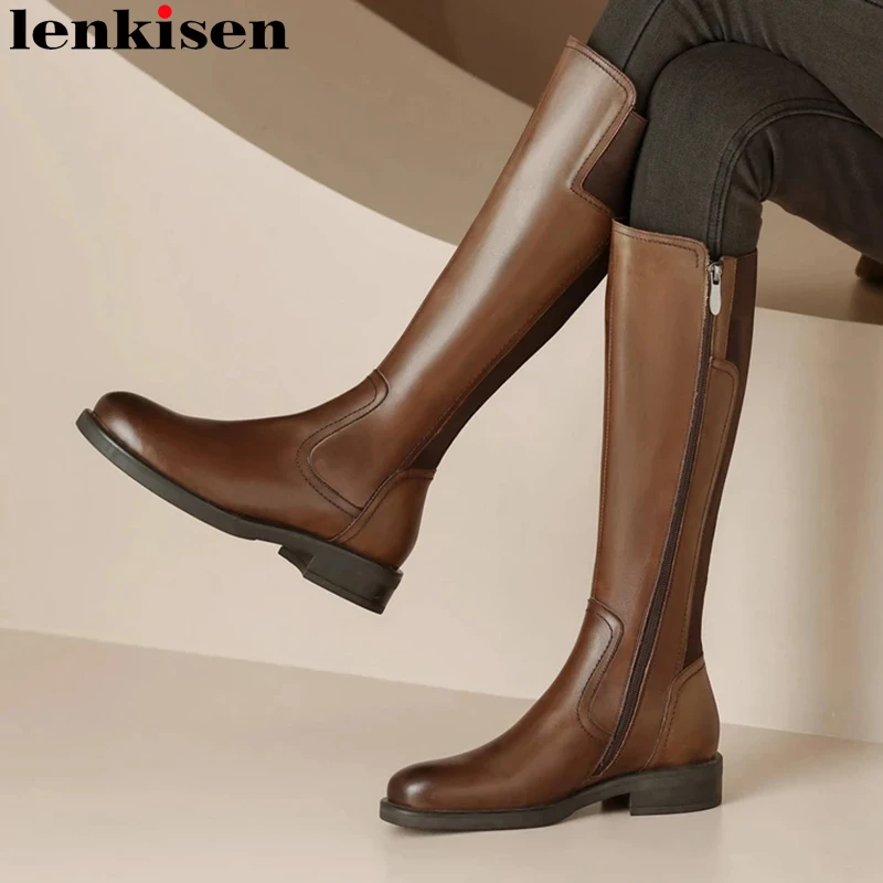 Винтажные ботинки для верховой езды Lenkisen из коровьей кожи, с круглым носком, на молнии, на среднем каблуке, зимние ботинки, винтажная модель одежды, лаконичные Элегантные Высокие ботинки до бедра
Винтажные ботинки для верховой езды Lenkisen из коровьей кожи, с круглым носком, на молнии, на среднем каблуке, зимние ботинки, винтажная модель одежды, лаконичные Элегантные Высокие ботинки до бедра