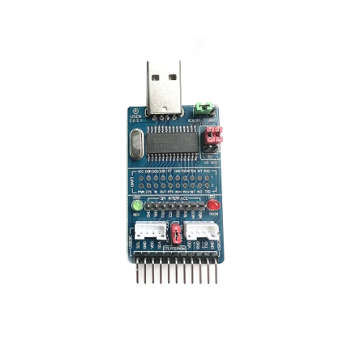 Адаптер CH341A с USB на I2C / IIC / SPI / UART / TTL/ISP, параллельный конвертер портов EPP /MEM
Адаптер CH341A с USB на I2C / IIC / SPI / UART / TTL/ISP, параллельный конвертер портов EPP /MEM