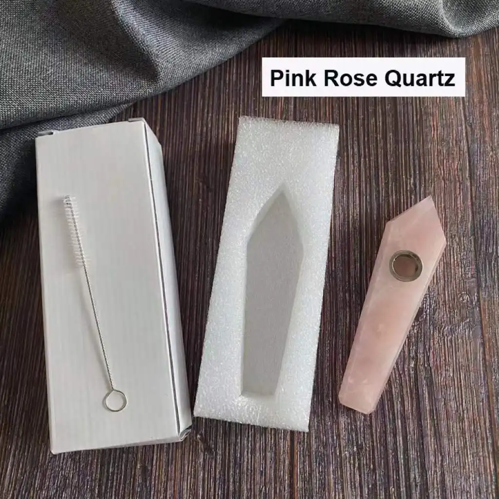 1PC Natural Dream Quartz Smoking Pipe Crystal Point Wand Healing Crystal GemstoneWith Metal Filter Wholesale Price
1PC Natural Dream Quartz Smoking Pipe Crystal Point Wand Healing Crystal GemstoneWith Metal Filter Wholesale Price