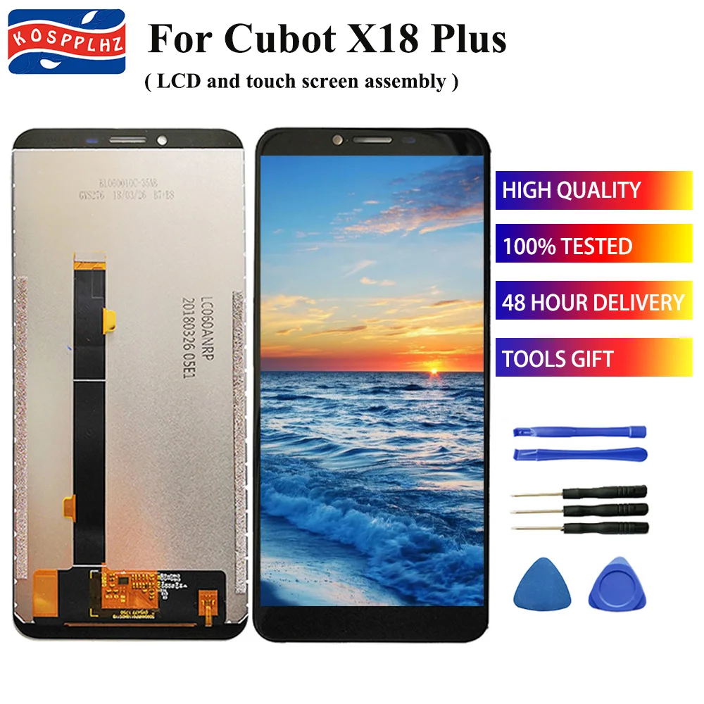Оригинальный ЖК-дисплей KOSPPLHZ для CUBOT X18 Plus + дигитайзер сенсорного экрана для телефона Cubot X18Plus Замена ЖК-экрана + клей
Оригинальный ЖК-дисплей KOSPPLHZ для CUBOT X18 Plus + дигитайзер сенсорного экрана для телефона Cubot X18Plus Замена ЖК-экрана + клей