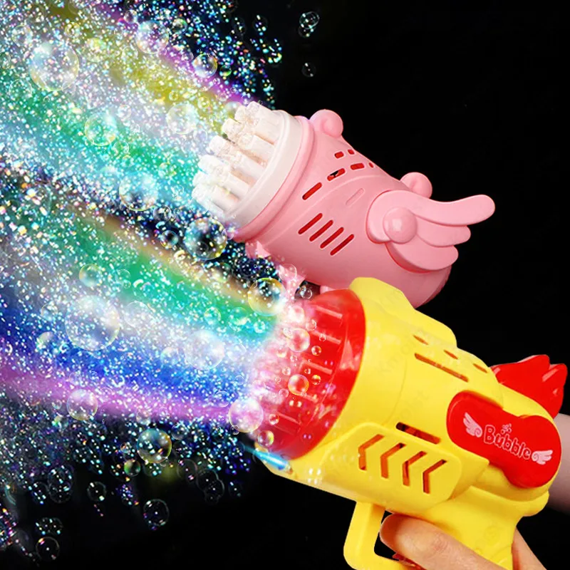 New Bubble Gun Electric Automatic Soap Rocket Bubbles Machine Kids Outdoor Party Toy Child Light Blower Toys for Children Gifts
New Bubble Gun Electric Automatic Soap Rocket Bubbles Machine Kids Outdoor Party Toy Child Light Blower Toys for Children Gifts