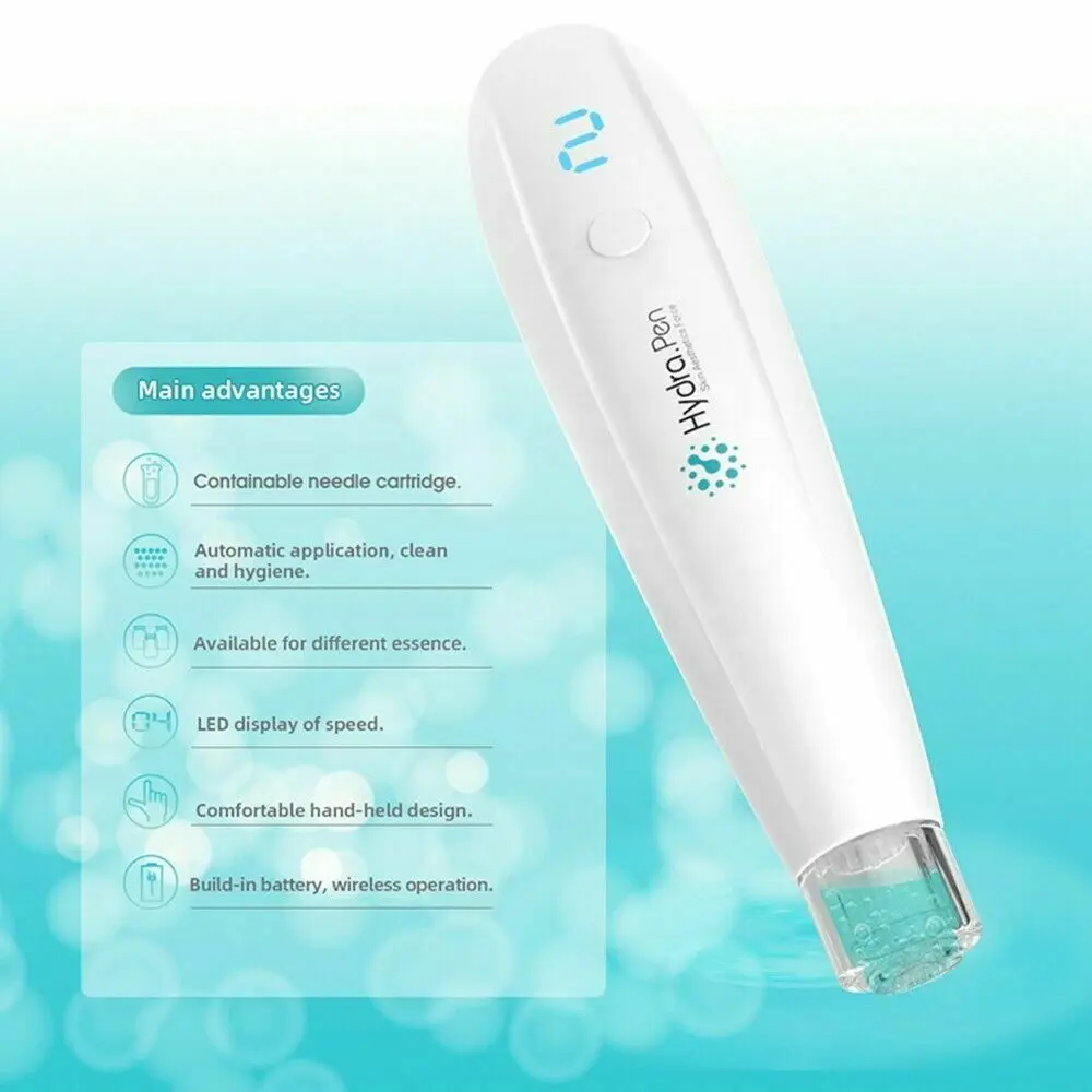 Wireless Hydra Pen H2 Professional Microneedling Pen Hydrapen Hydra Roller Pen Automatic Serum Applicator with 2 Cartridges
Wireless Hydra Pen H2 Professional Microneedling Pen Hydrapen Hydra Roller Pen Automatic Serum Applicator with 2 Cartridges