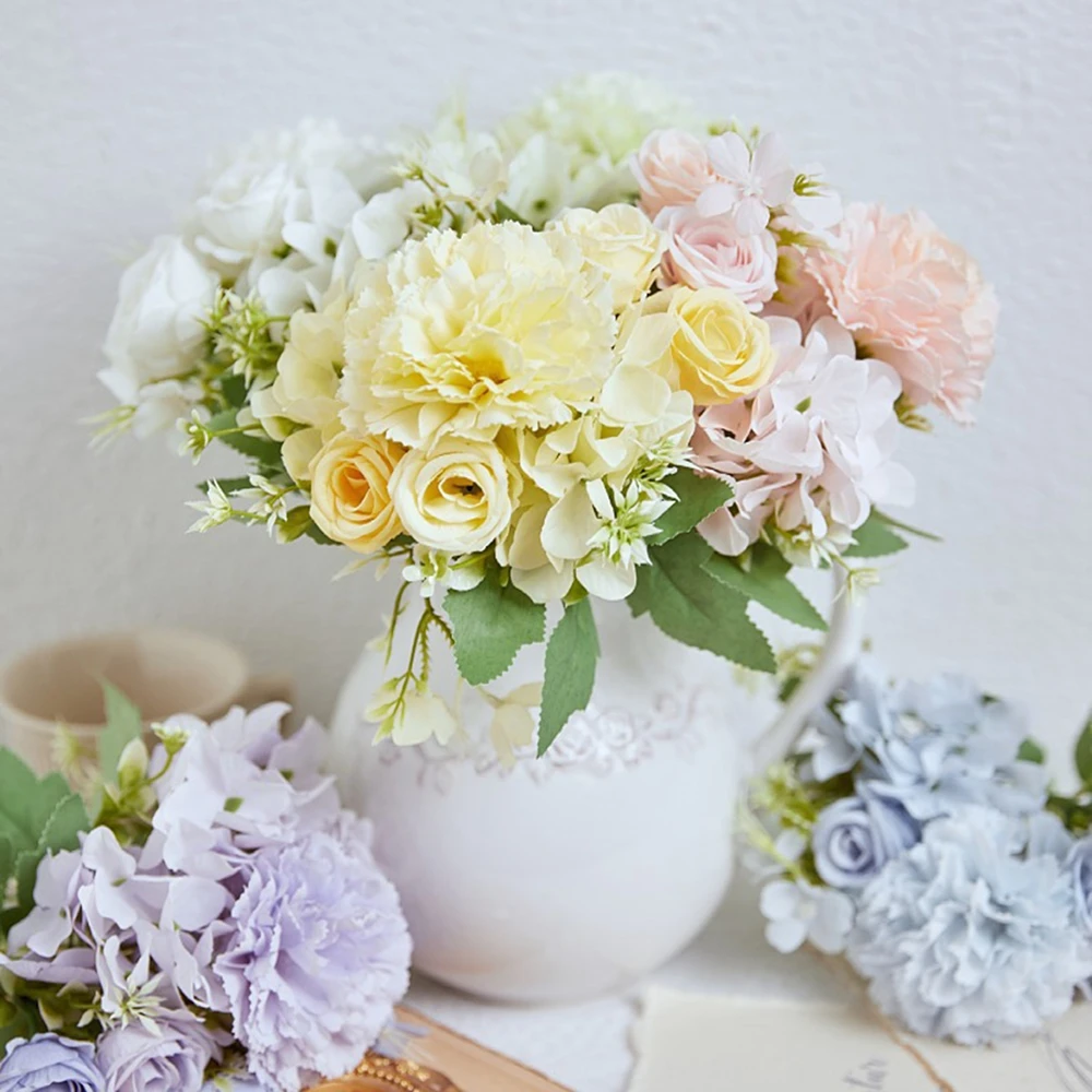 Artificial Flowers Fake Silk Rose for Decoration Carnation Blooming Faux Flower Bouquet with Stem for DIY Vase Wedding Party
Artificial Flowers Fake Silk Rose for Decoration Carnation Blooming Faux Flower Bouquet with Stem for DIY Vase Wedding Party