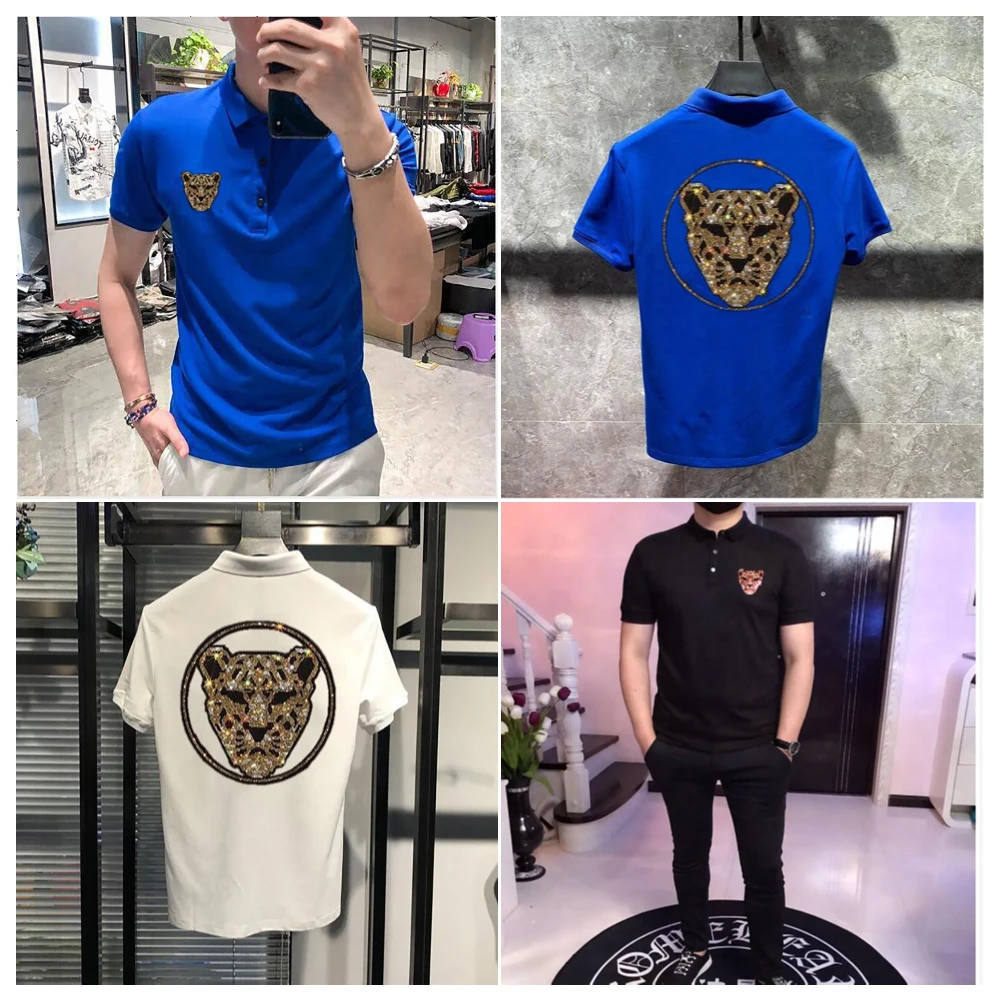 Hot sale Hip Hop polo New Cotton Fashion Men's High Quality Rhinestone polo shirts drop shipping
Hot sale Hip Hop polo New Cotton Fashion Men's High Quality Rhinestone polo shirts drop shipping