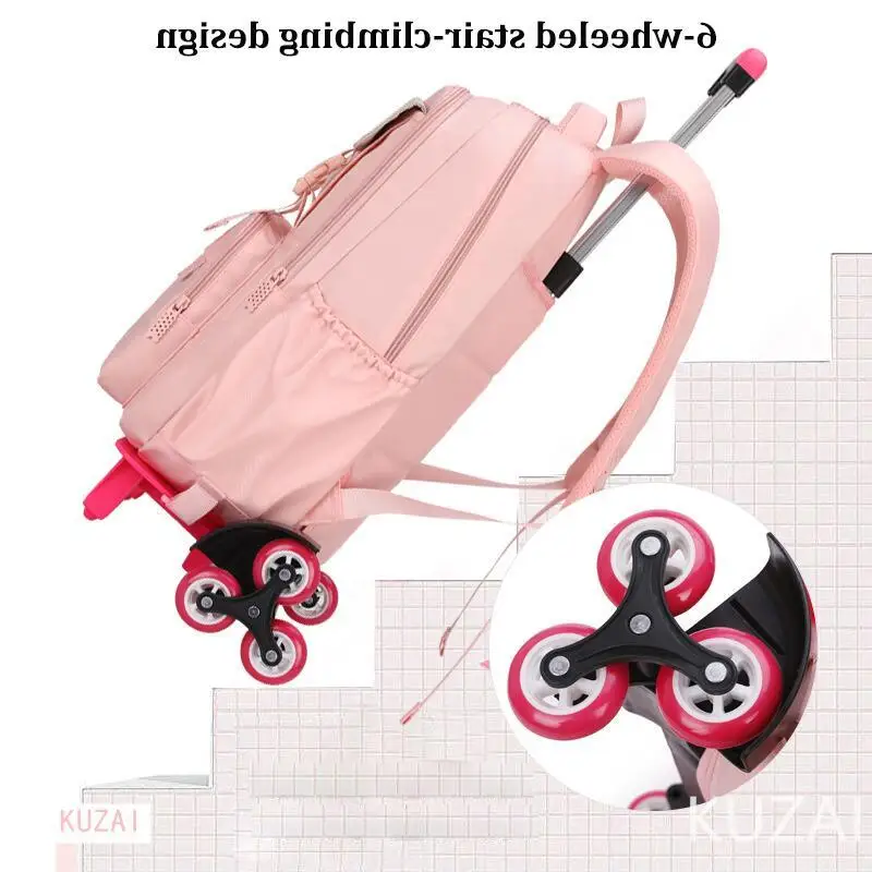 Student Rolling Backpack Climbing Stairs School Bag for Kid Trolley School Backpack for Girl Wheeled Children Suitcase Schoolbag
Student Rolling Backpack Climbing Stairs School Bag for Kid Trolley School Backpack for Girl Wheeled Children Suitcase Schoolbag