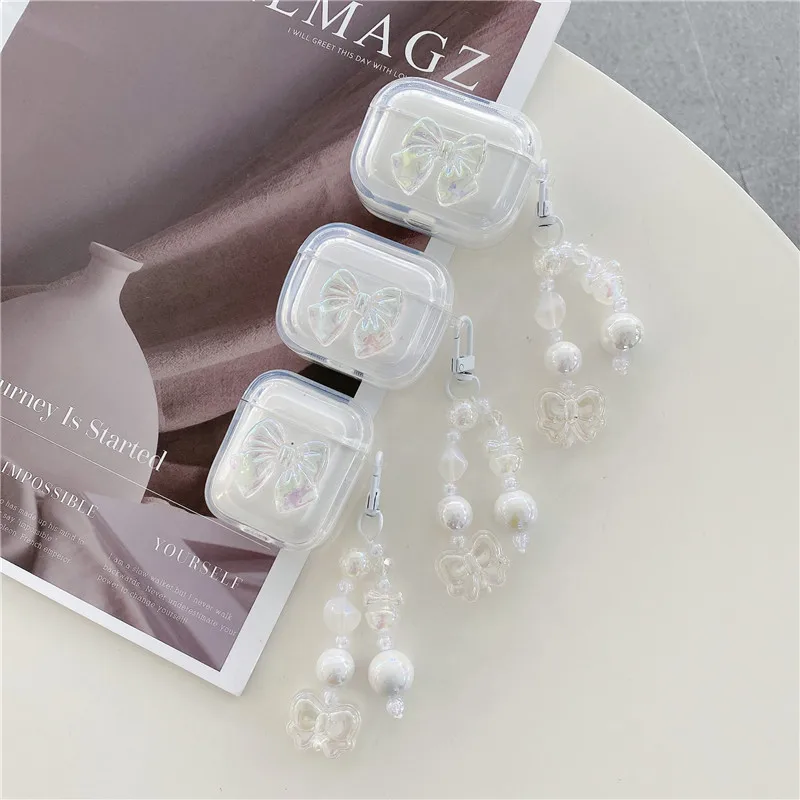 Fashion Gemstones pearls bow Earphone Case for AirPods 1 2 3 2021 Pro Pro2nd Wireless Bluetooth headset Bracelet pendant Cover
Fashion Gemstones pearls bow Earphone Case for AirPods 1 2 3 2021 Pro Pro2nd Wireless Bluetooth headset Bracelet pendant Cover