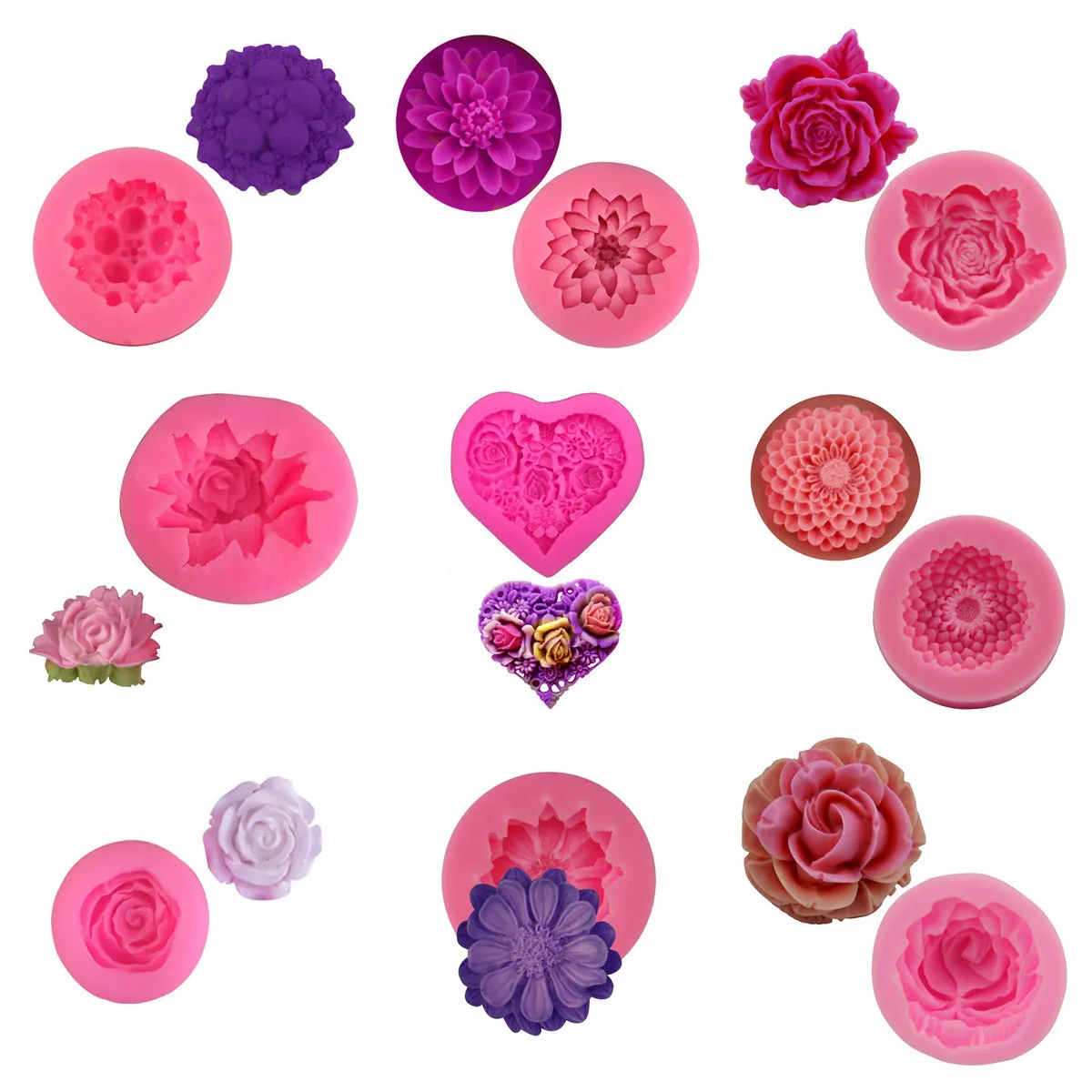 flower silicone mould for candle gypsum soap chocolate food M-242
flower silicone mould for candle gypsum soap chocolate food M-242