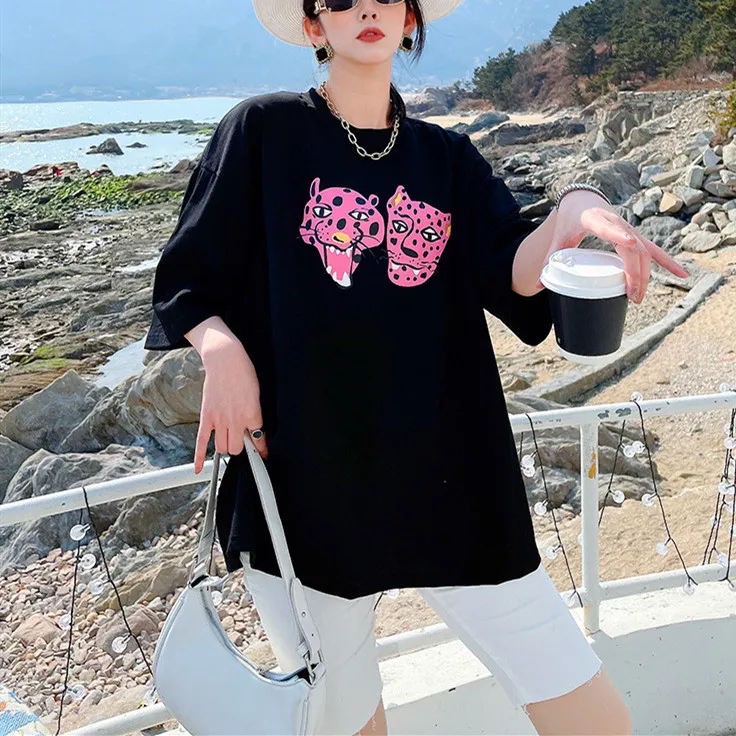 Plus Size Summer Women's Cotton T Shirt Short Sleeve Crew Neck Fashion Cute Printed Casual Basic Tee Top Oversized
Plus Size Summer Women's Cotton T Shirt Short Sleeve Crew Neck Fashion Cute Printed Casual Basic Tee Top Oversized