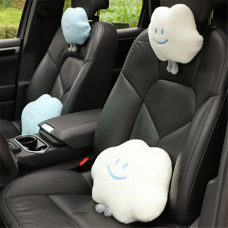 Car Headrests Plush Smiling Faces Clouds Car Neck Protectors Soft and Comfortable Headrests Car Interior Products
Car Headrests Plush Smiling Faces Clouds Car Neck Protectors Soft and Comfortable Headrests Car Interior Products