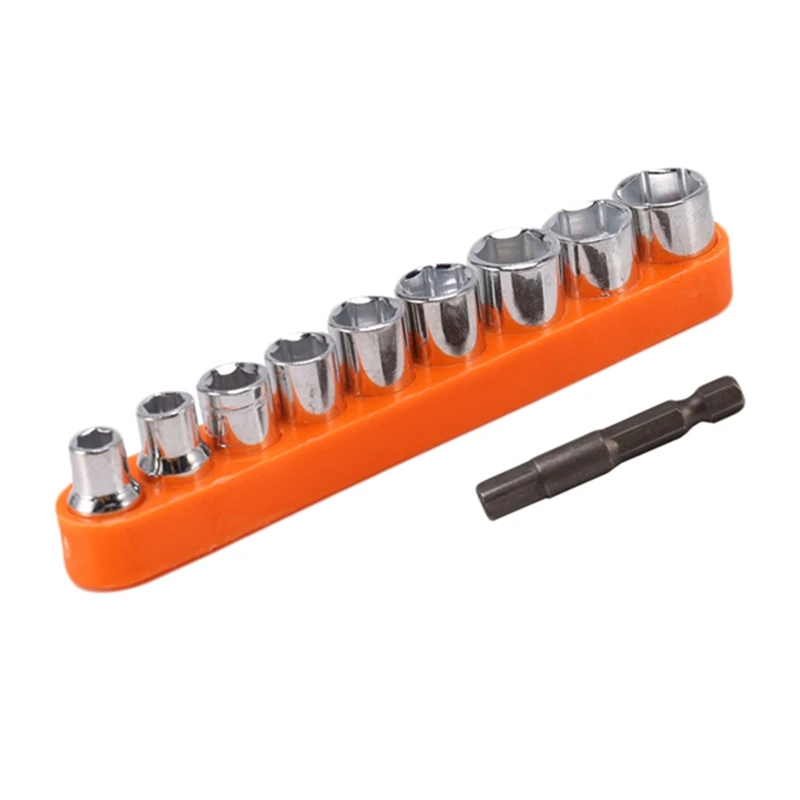 Hand Tools 9Pcs /10Pcs 1/4 Inch Drive Hex Bit Socket Wrench Set Sleeve Wrench Set Wrench Adapter 5/6/7/8/9/10/11/12/13Mm
Hand Tools 9Pcs /10Pcs 1/4 Inch Drive Hex Bit Socket Wrench Set Sleeve Wrench Set Wrench Adapter 5/6/7/8/9/10/11/12/13Mm
