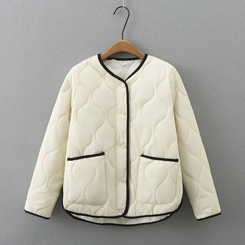 Plus Size XL-4XL Women's Thick Winter Coats Long Sleeved Button Up Patchwork Female Outerwear with Pockets
Plus Size XL-4XL Women's Thick Winter Coats Long Sleeved Button Up Patchwork Female Outerwear with Pockets